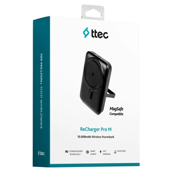 Ttec Recharger Pro M 2bb221 10000 mAh Standlı Hızlı Şarj Magsafe Powerbank - Görsel 7
