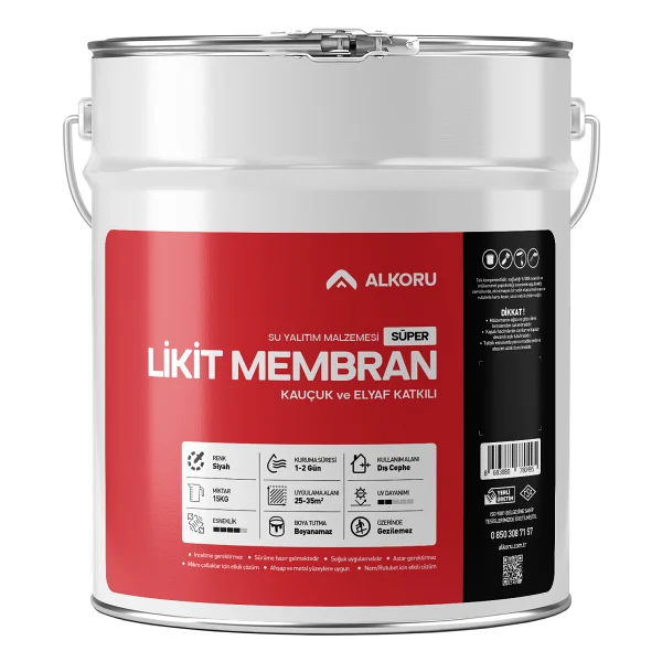 Alkoru Süper Kauçuk Ve Elyaf Katkılı 15 Kg Likit Membran - Görsel 8