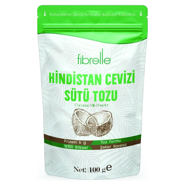 Fibrelle Hindistan Cevizi Sütü Tozu 100 Gr - Görsel 9