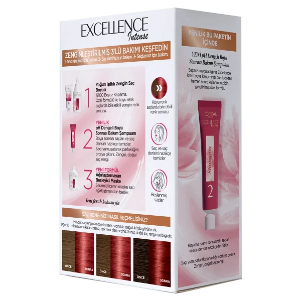 L'oreal Paris Excellence Intense 6.66 Yoğun Kızıl Saç Boyası - Görsel 9