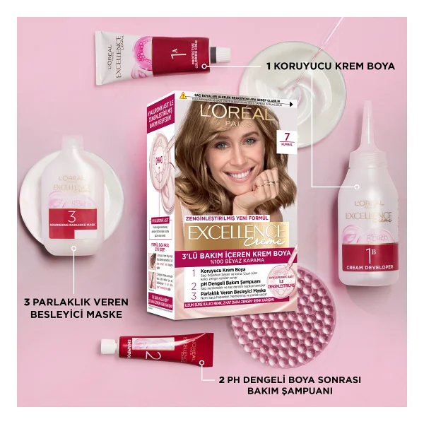 L'oreal Paris Excellence Creme 2 Siyah Saç Boyası - Görsel 8