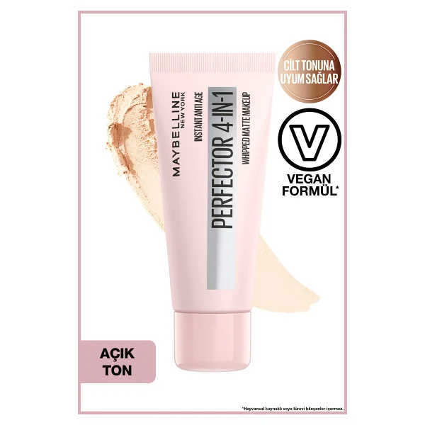 Maybelline New York Instant Age Rewind Perfector 4 İn 1 Glow 00 Fair Light 20 Ml Fondöten - Görsel 4