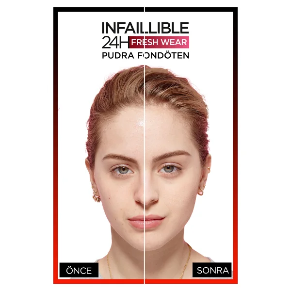 L'oreal Paris Infaillible 24h Fresh Wear 140 Golden Beige 9 Gr Pudra Fondöten - Görsel 8