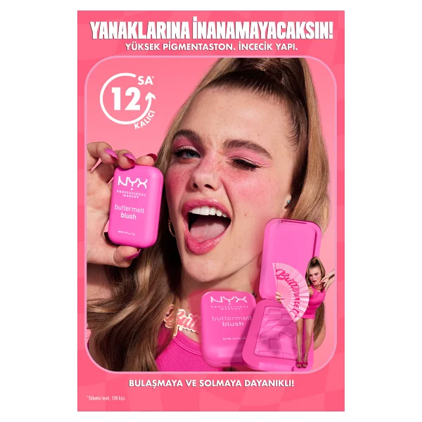 Nyx Professional Makeup Buttermelt 08 Getting Butta Krem Allık - Görsel 7