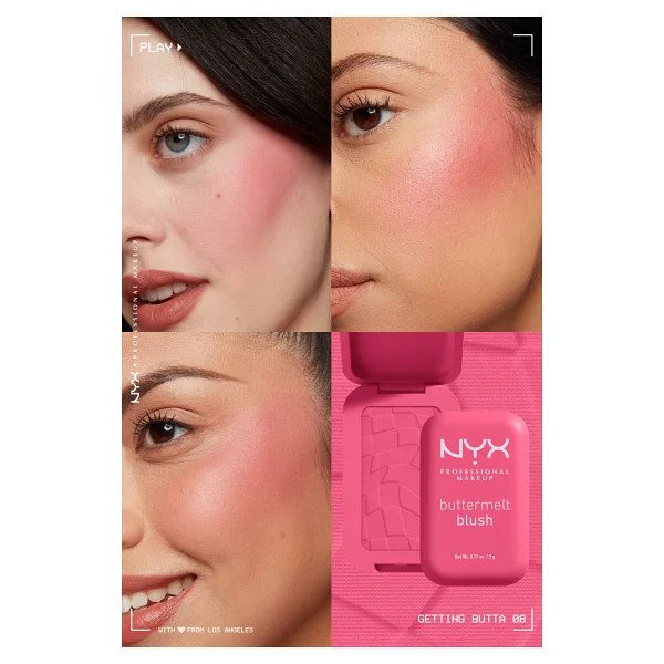 Nyx Professional Makeup Buttermelt 08 Getting Butta Krem Allık - Görsel 8