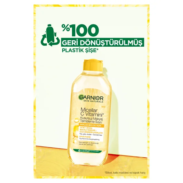 Garnier Micellar C Vitamini Kusursuz 400 Ml Makyaj Temizleme Suyu - Görsel 7