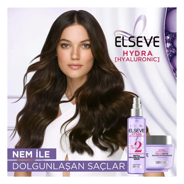 Loreal Elseve Hydra Hyaluronic 72 Saat Nem İle Dolgunlaştıran Maske 300 Ml - Görsel 7