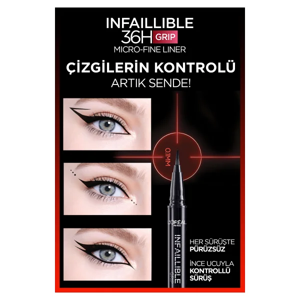 L'oreal Paris Infaillible 36h Micro Fine Eyeliner 03 Ancient Rose - Görsel 6