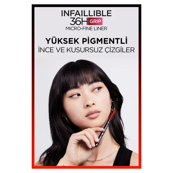 L'oreal Paris Infaillible 36h Micro Fine Eyeliner 03 Ancient Rose - Görsel 7