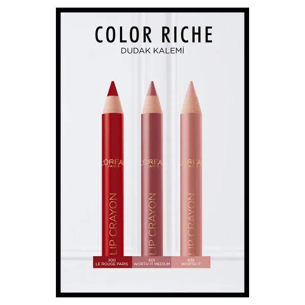 L'oreal Paris Color Riche 635 Worth It Medium Dudak Kalemi - Görsel 9