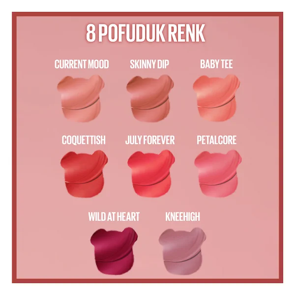 Maybelline New York Super Stay Teddy Tint Mat Likit Ruj - Görsel 7