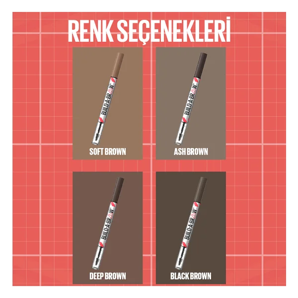 Maybelline New York Build A Brow 2 İn 1 Soft Brown Kaş Kalemi Ve Jeli - Görsel 6