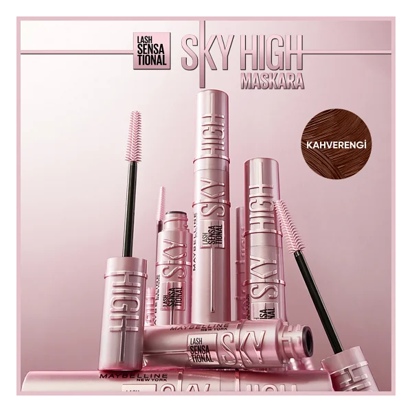 Maybelline New York Lash Sensational Sky High Kahverengi Maskara - Görsel 9