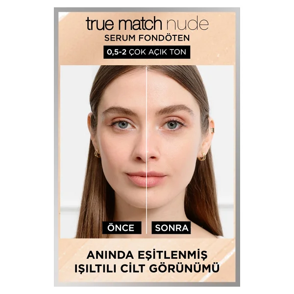 L'oreal Paris True Match Nude 0.5-2 Very Light 30 Ml Serum Fondöten - Görsel 10