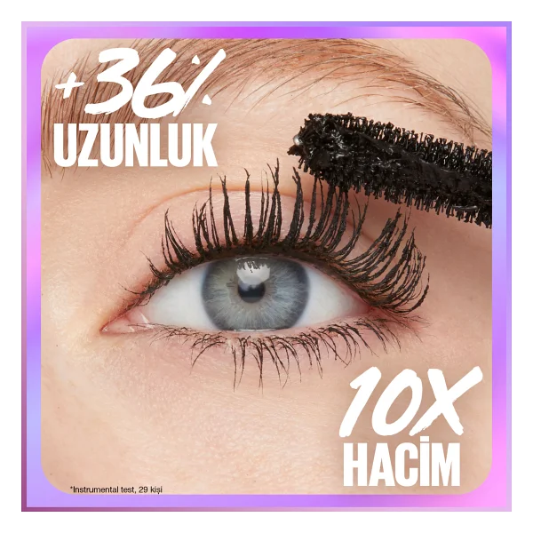 Maybelline New York Falsies Surreal Siyah Maskara - Görsel 7