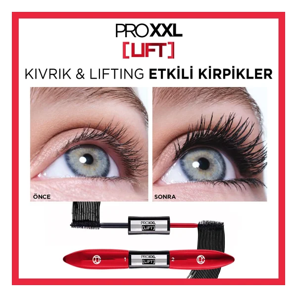 L'oreal Paris Pro XXL Lift Siyah Maskara - Görsel 6