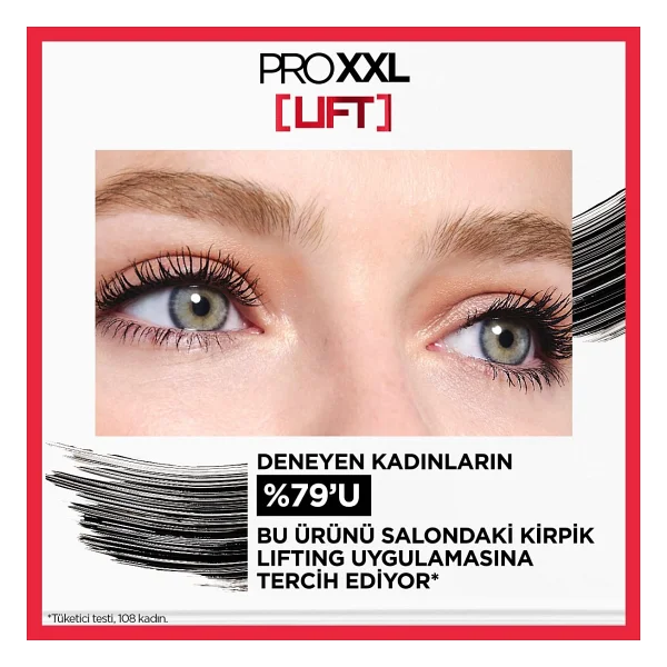 L'oreal Paris Pro XXL Lift Siyah Maskara - Görsel 7
