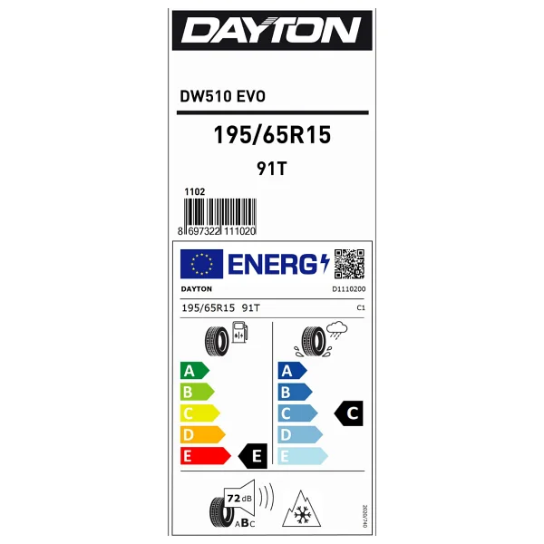 Dayton Dw510 Evo 195/65 R15 91t Kış Lastiği - Görsel 3