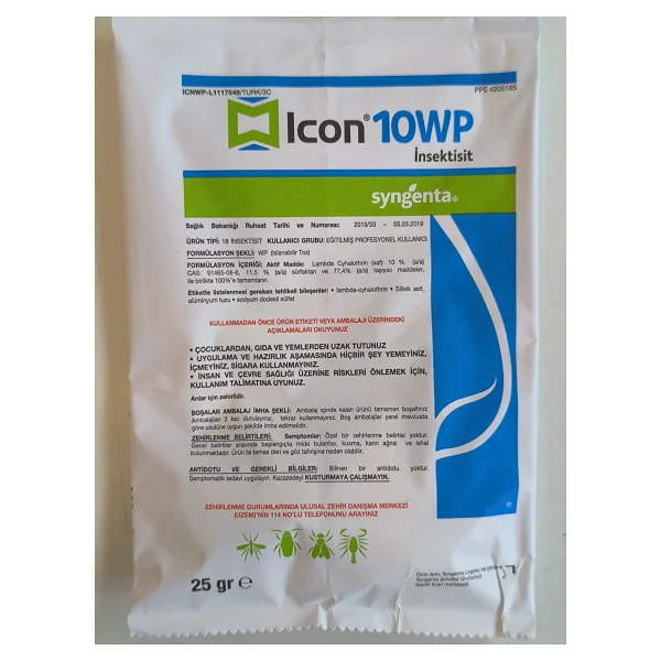Syngenta Icon 10 Wp Akrep, Hamamböceği, Karasinek Haşere Ilacı 25gr - Görsel 2