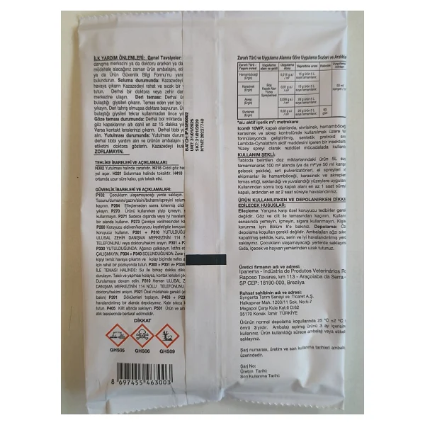 Syngenta Icon 10 Wp Akrep, Hamamböceği, Karasinek Haşere Ilacı 25gr - Görsel 3