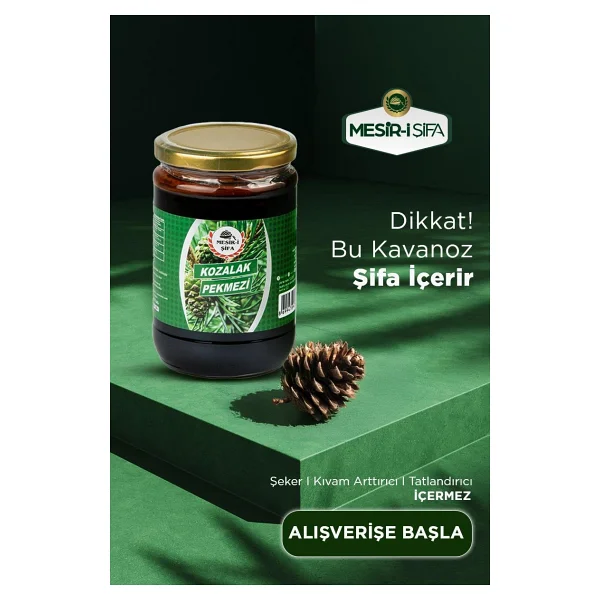 Mesir-İ Şifa Kozalak Pekmezi 800 Gr - Görsel 7
