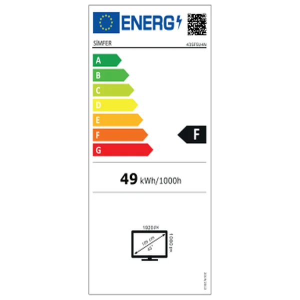 Simfer 43sfsv4n Full HD 43" 109 Ekran Uydu Alıcılı Smart LED TV - Görsel 9