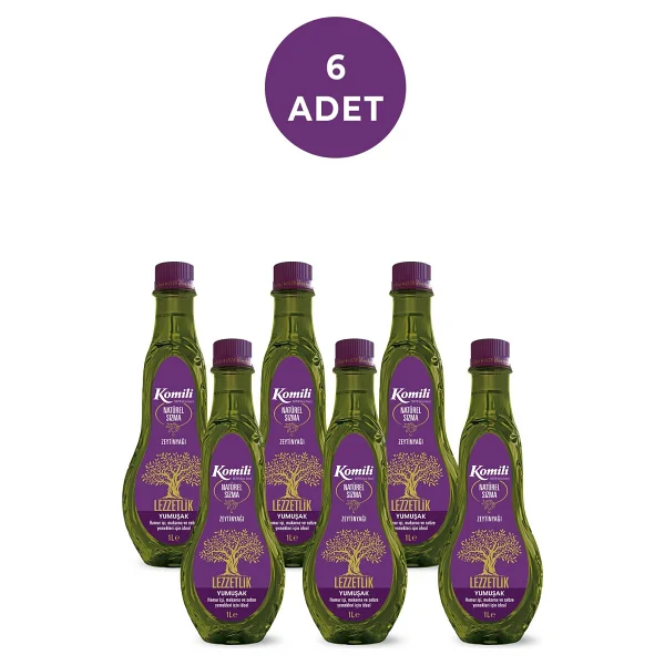 Komili Lezzetlik Yumuşak Zeytinyağı 1 Lt X 6 Adet - Görsel 4