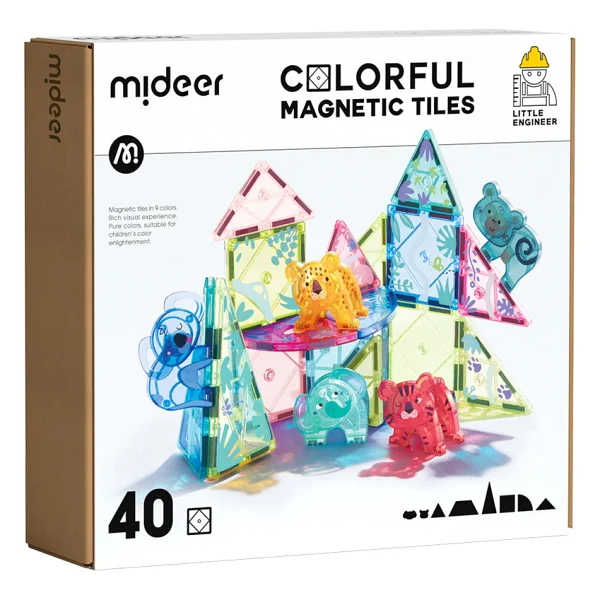 Mideer Magnetic Tiles Sihirli Orman Ct6399 40 Parça Blok Oyuncak - Görsel 8