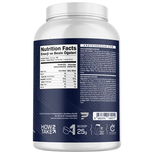 Proteinocean Maltodextrin 2500 Gr Karbonhidrat Tozu - Görsel 4