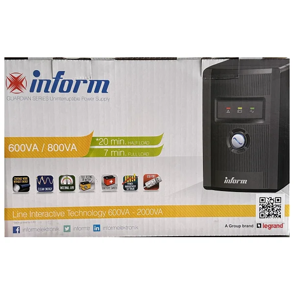 Inform Guardian 1500a 1.500 Va Line Interactive Kesintisiz Güç Kaynağı - Görsel 3