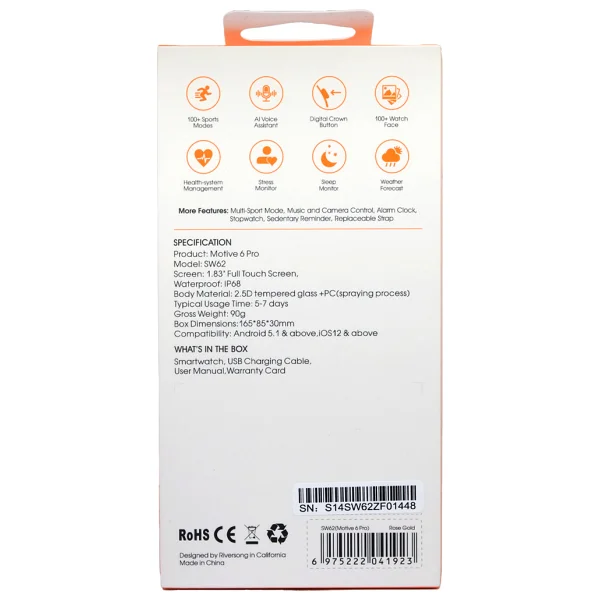 Riversong Motive 6 Pro Gri Akıllı Saat - Görsel 6
