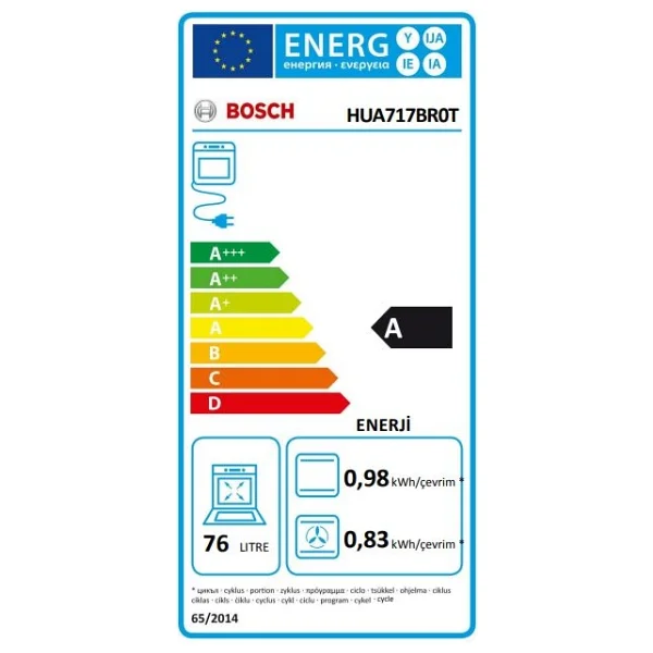 Bosch Siyah 3 Lü Ankastre Set 398 ( Hua717br0t - Pop7c6p30o - Dwk63pj60t(61t) ) 67cm Ocak - Buhar Destekli - Görsel 5