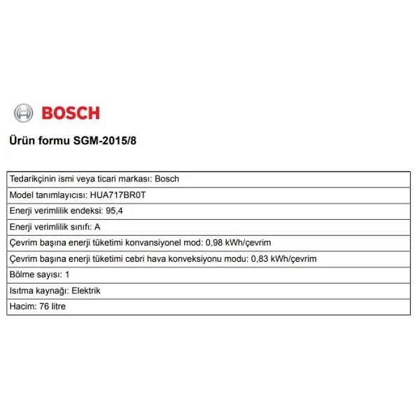 Bosch Siyah 3 Lü Ankastre Set 398 ( Hua717br0t - Pop7c6p30o - Dwk63pj60t(61t) ) 67cm Ocak - Buhar Destekli - Görsel 6