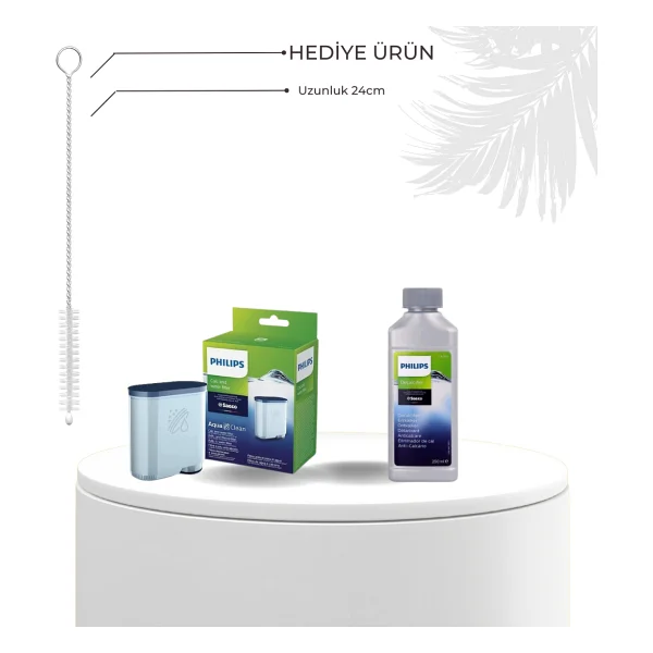 Philips Ca6700/10 Espresso Makinesi Kireç Temizleme Solüsyonu Ca6903 Aqua Clean Filtre 2'li Set - Şeffaf - Boyut - Görsel 7