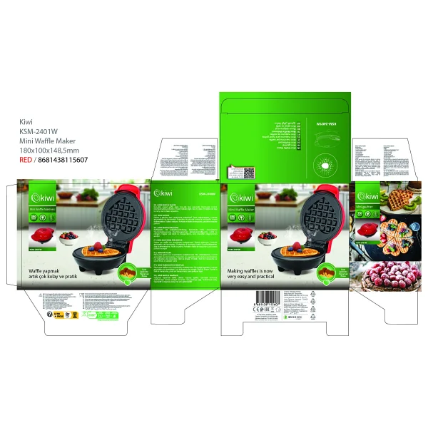 Kiwi Ksm-2401w Mini Waffle Makinesi - Görsel 10