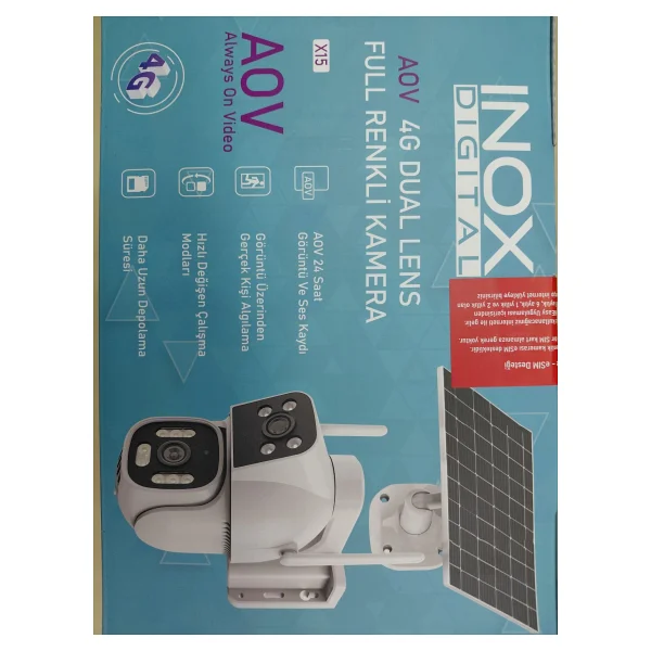 Inox Digital Inox-X15 2 Mp Solar Güneş Enerjili Gece Görüşlü Güvenlik Kamerası - Görsel 7