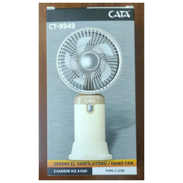 Cata Serino Ct-9949 Şarjlı El Tipi Vantilatör - Görsel 6