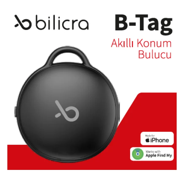 Bilicra B-Tag Siyah Akıllı Takip Cihazı - Görsel 7