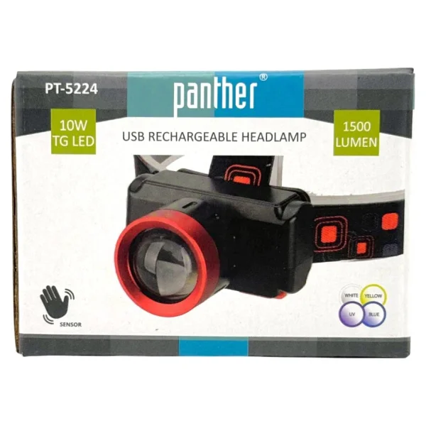 Panther Pt-5224 1500 Lümen LED Şarjlı Kafa Lambası - Görsel 8