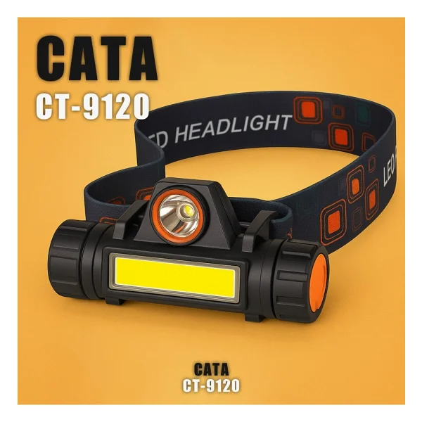 Cata Ct-9120 Madenci Ledli Kafa Lambası 2 Adet Siyah - Görsel 6