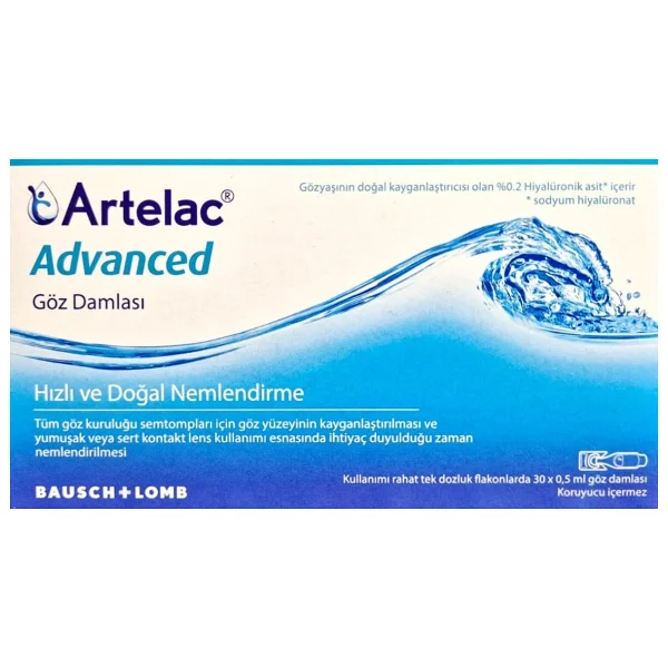 Bausch & Lomb Artelac Advanced Göz Damlası 0.5 Ml X 30'lu Flakon 2 Adet - Görsel 2