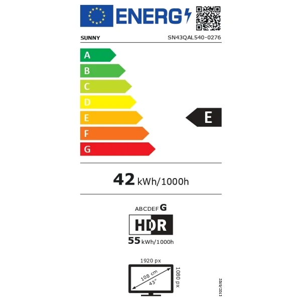 Sunny Sn43qal540 Full HD 43'' 109 Ekran Uydu Alıcılı Webos Smart QLED TV - Görsel 4