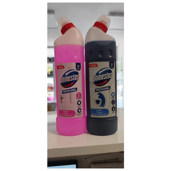 Domestos Banyo Temizleyici ,Tuvalet Temizleyici 750 Ml (Derzlere Zararsız) Ve Fırça - Görsel 3