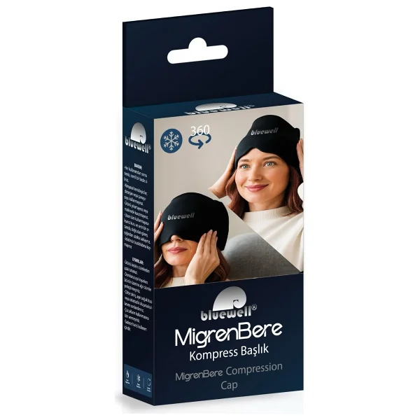 Bluewell Orthopedıcs Products Mıgren Baş Ağrısı Giderici Başlık Şapka, Üç Katmanlı Medikal Jel Kompresli Sıcak Soğuk Terapi Bere - Görsel 10