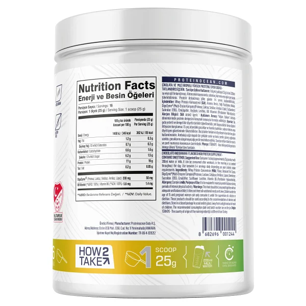 Proteinocean 400 Gr Whey Protein Tozu - Görsel 6