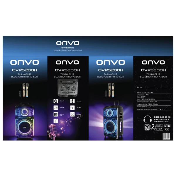 Onvo Ovps200h Bluetooth Hoparlör - Görsel 7
