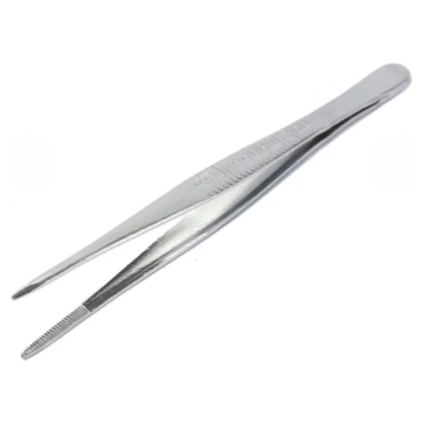 Labolist Penset Düz Sivri Uçlu 13 Cm Nikel Kaplama - Görsel 6
