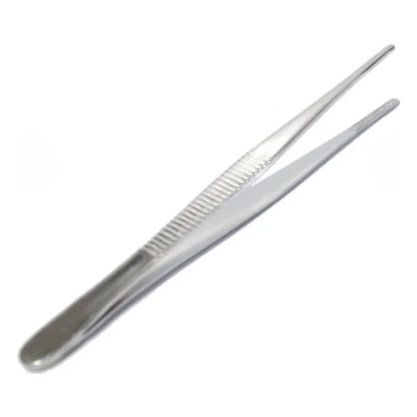 Labolist Penset Düz Küt Uçlu 13 Cm Paslanmaz Çelik - Görsel 8