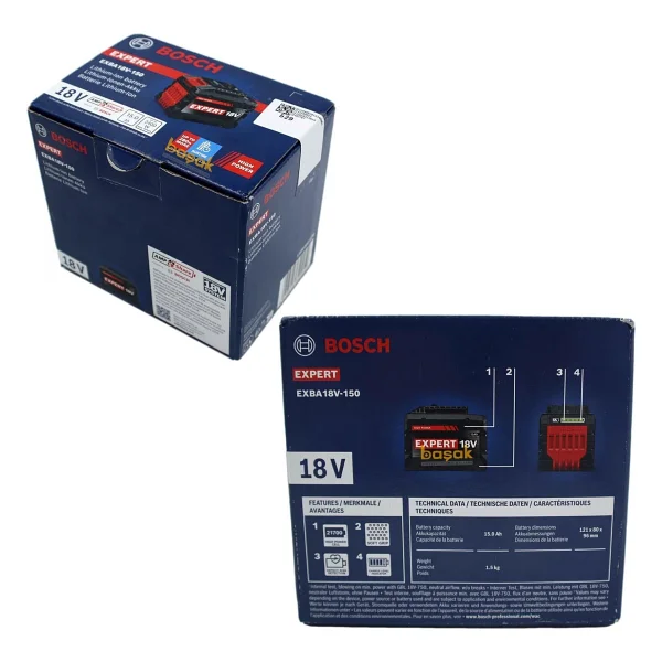 Bosch Expert Exba 18v-150 15 Ah Yedek Akü - Görsel 3