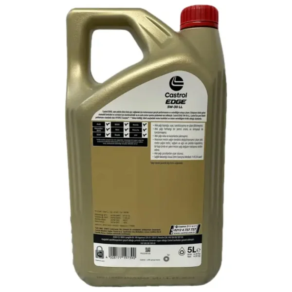 Castrol Edge 5w-30 Ll 5 Lt Motor Yağı - 2026 - Görsel 5